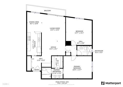 1 bed 2 bath A at The Mark Culver City, California, 90230